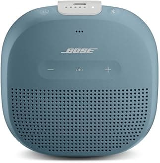 SoundLink Micro Bluetooth Speaker: Small Portable Waterproof Speaker with Microphone, Stone Blue