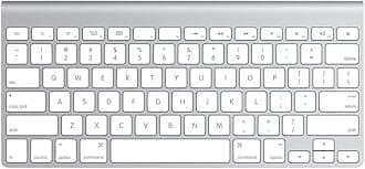 Apple Wireless Keyboard with Bluetooth - Silver (Renewed)