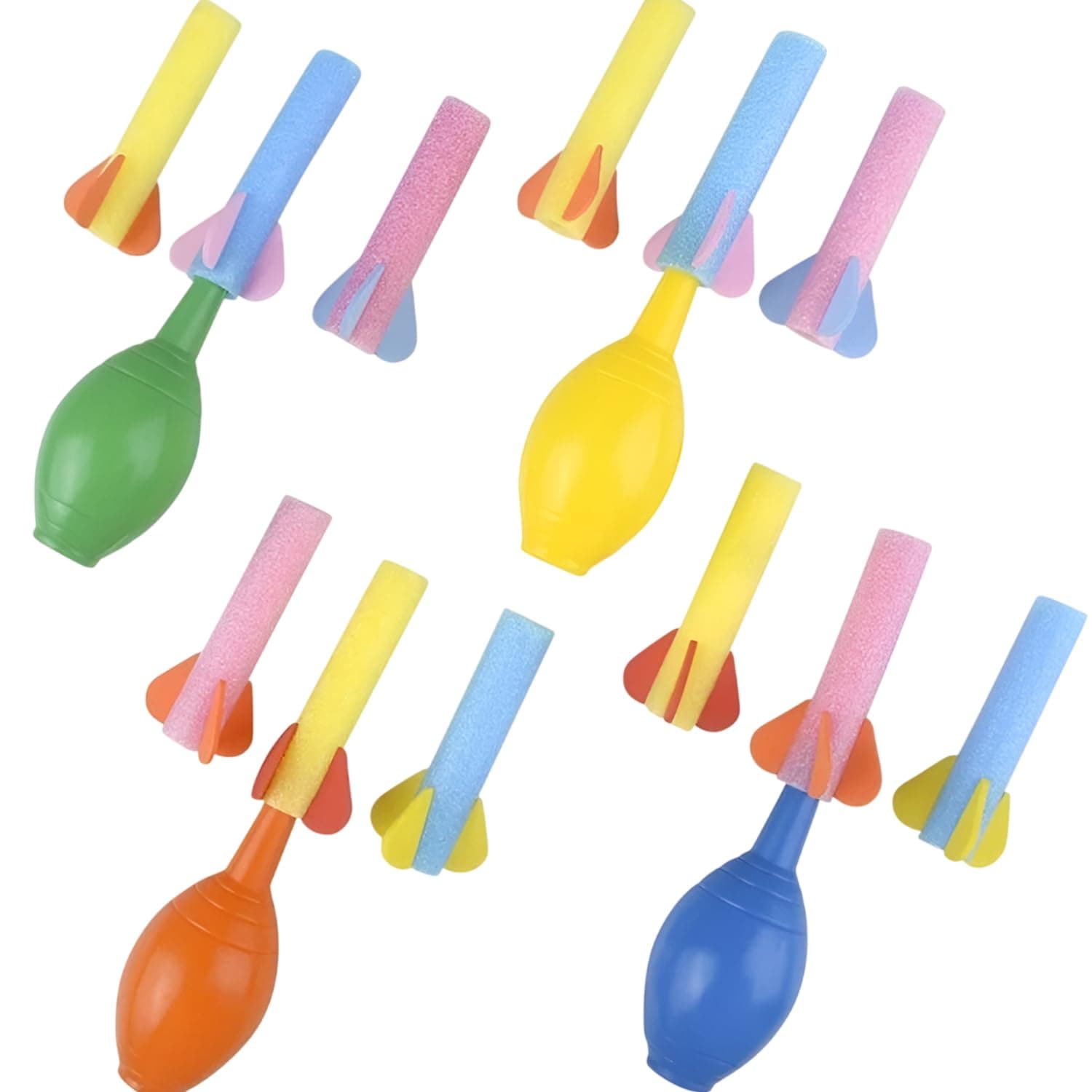 Foam Rocket Launcher Set of 12