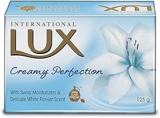 LUX International Creamy Perfection Soap Bar, 125 g [Pack of 3]
