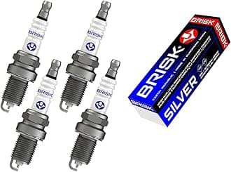 Brisk – Silver DR15YS-9 1462 Spark Plugs Benzin LPG CNG Autogas, 4 Pieces