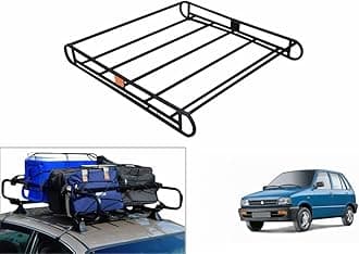 Speedwav RC-B Roof Luggage Carrier Black-Maruti Car 800