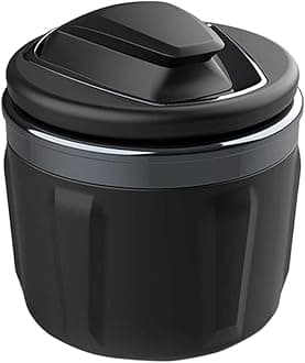 StoreBao Car Ashtray Exclusively for BMW 1/3/5/7 Series and X1/X3/X5/X6, with LED Light and Lid, Detachable and Portable