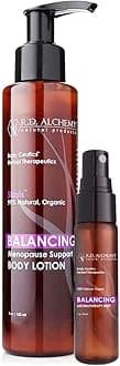 RD Alchemy - 99% Natural & Organic Balancing Body Lotion and Hot Flash Mist for Menopause & Normal-Dry Skin. Isoflavones & Phytoestrogenic Extracts Support Mood, & Sleep to promote well-being.