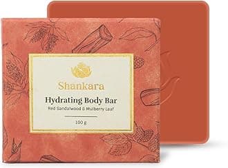 Shankara Hydrating Body Bar – Red Sandalwood & Mulberry Leaf | Natural pH-Balanced Soap Bar for Face and Body | Plant-Based, Cruelty-Free | 100g
