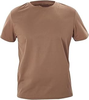 Men's Moisture Wicking T-Shirt Quick Dry Athletic Short Sleeve Crew Neck Gym Running Workout Performance Tees Tops