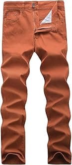 WULFUL Mens Slim Fit Comfortable Stretch Denim Pants