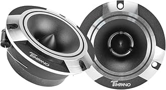 Timpano 2 X Timpano TPT-ST2 4" Bluetooth Super Loud Tweeters Silver Titanium Bullet 480 Watts