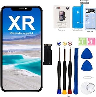 EFAITHFIX for iPhone XR LCD Screen Replacement Black (6.1'')