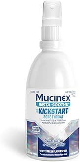 Instasoothe Kickstart Sore Throat Relief, Throat Numbing Spray Starts to Work On Contact, Sore Throat Pain Medicine, Relieves Oral Pain, 3.8 FL Oz