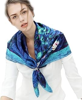 Grace Scarves 100% Silk Scarf, Artists Collection (van Gogh & Monet)