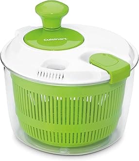 Cuisinart Salad Spinner- Wash, Spin & Dry Salad Greens, Fruits & Vegetables, 3qt, CTG-00-SSAS