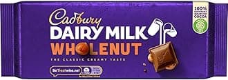 CadburyDairy Milk Whole Nut Bar 180g