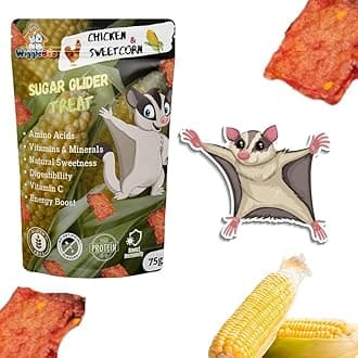 75G Chicken & Sweetcorn Sugar Glider Treat | High-Protein Snack | Antioxidant-Rich | Crunchy & Healthy | Wholesome | Training | Easy To Digest For All Life Stages