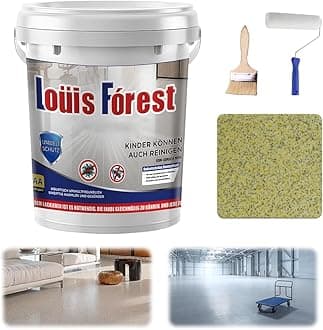 High-Gloss Marble Effect Epoxy Floor Coating, Waterproof, Non-Slip, Long-Lasting Louis Forest Epoxy Floor Paint, Marble-Like Finish, Suit for Multiple Surfaces