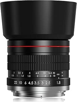 Lightdow EF 85mm F1.8 Portrait Lens - Compatible with Canon EF/EF-S mount cameras, Prime Portrait Lens, Compatible with Canon EOS Rebel T7, T8i, T7i, T6, T6i, SL2, 6D, 5D, 4000D, 2000D, 850D, 800D