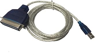 AYAGROUP AYA 6Ft. USB to Parallel IEEE 1284 Printer Adapter Cable PC (Connect your old parallel printer to a USB port) Win XP/7/8/10 and MAC OS Compatible