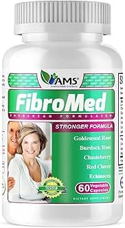 America Medic & Science FibroMed (60 Capsules) | Hormonal Balance Supplement for Women | with Chasteberry, Red Clover, Echinacea, and Other Natural Herbs | Supports Reproductive Health