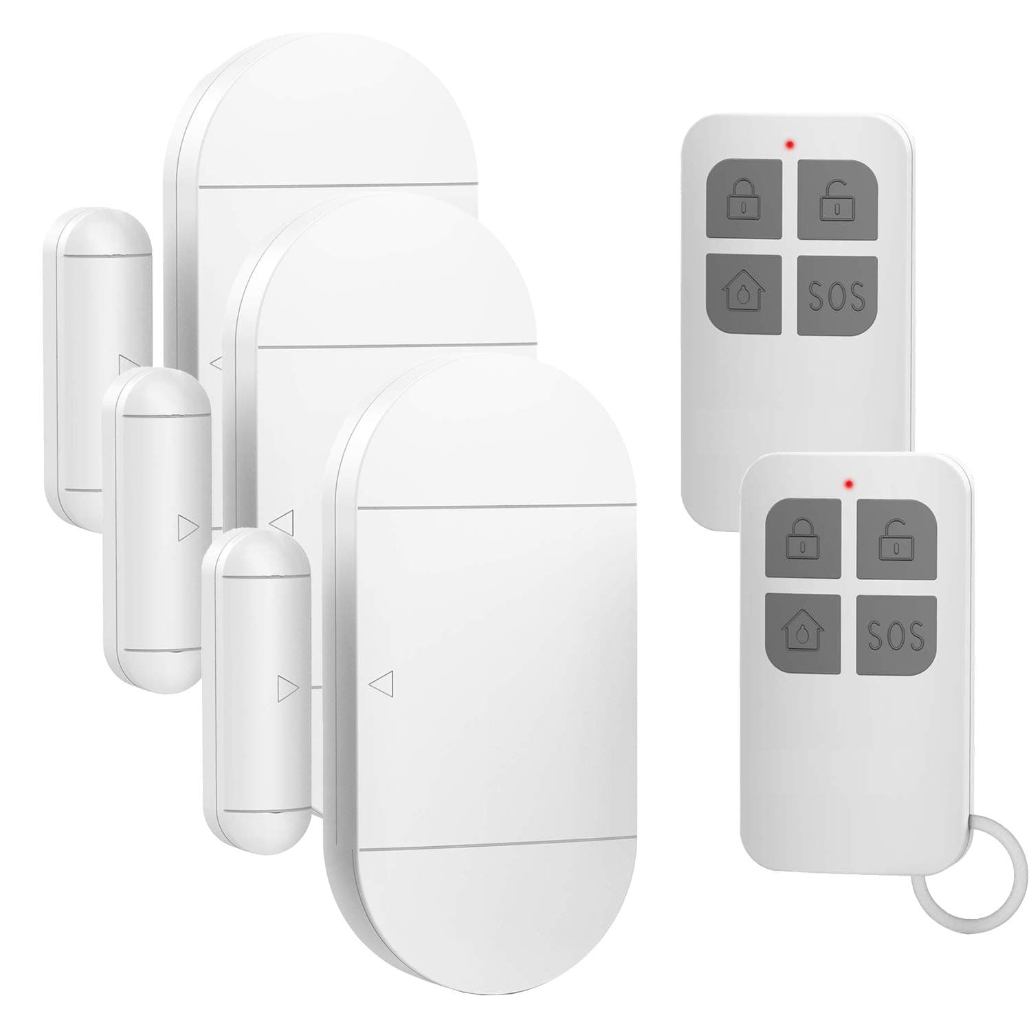 Wireess door window alarm 3 Magnetic Sensor + 2 Remote Control