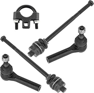 TRQ Inner & Outer Tie Rod 4pc Set Kit With Tool for 2003-2007 Hummer H2 / 2001-2003 GMC Sierra 1500 HD / 1999-2004 GMC Sierra 2500/2001-2010 GMC Sierra 2500HD / 2001-2006 GMC Sierra 3500