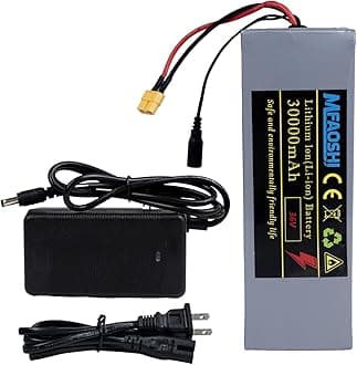36V 30Ah Lithium Battery with 2A Charger - for 0-1500W E-Bike/Scooter/Motor, BMS Protection | Electric Bicycle Lithium Battery Replacemen
