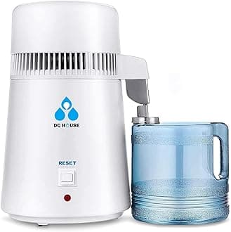 DCHOUSE 1 Gallon 750W Pure Distillation Machine for Home Countertop Table Desktop, 4L Distilled Water