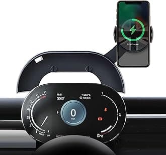 for Mini Cooper Phone Holder F54 F55 F56 F57 with Auto Charging for Display Dashboard Car Phone Mount, Fits 4-6.9" Smartphones, Right (Not Supported All Countryman F60/R61)