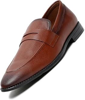 LOUIS STITCH Loafers Formal Shoes for Men | Slip-On Moccasins | Ideal for Business, Casual, Parties (RGMC_S)
