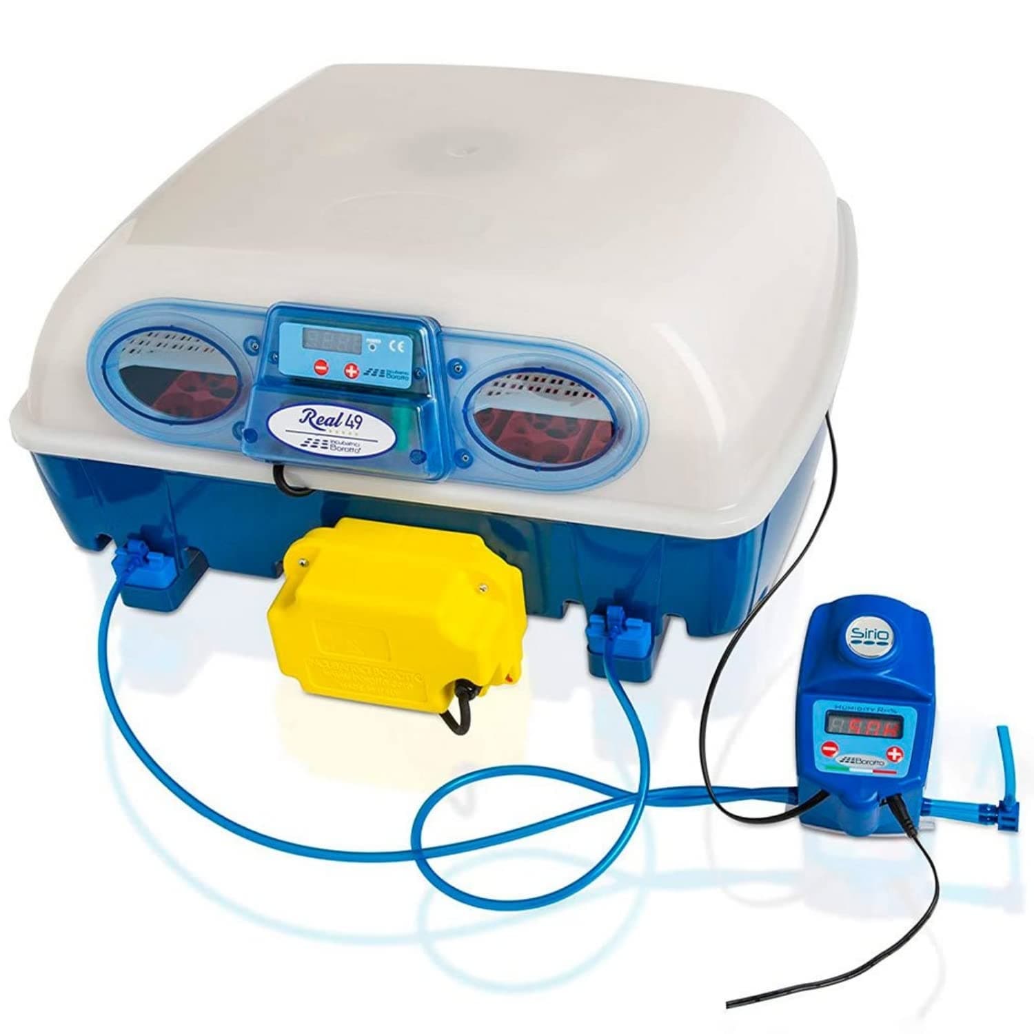 Borotto REAL 49 Expert -Patented professional automatic incubator with automatic humidifier SIRIO - for 49 normal-sized eggs or 196 small-sized eggs