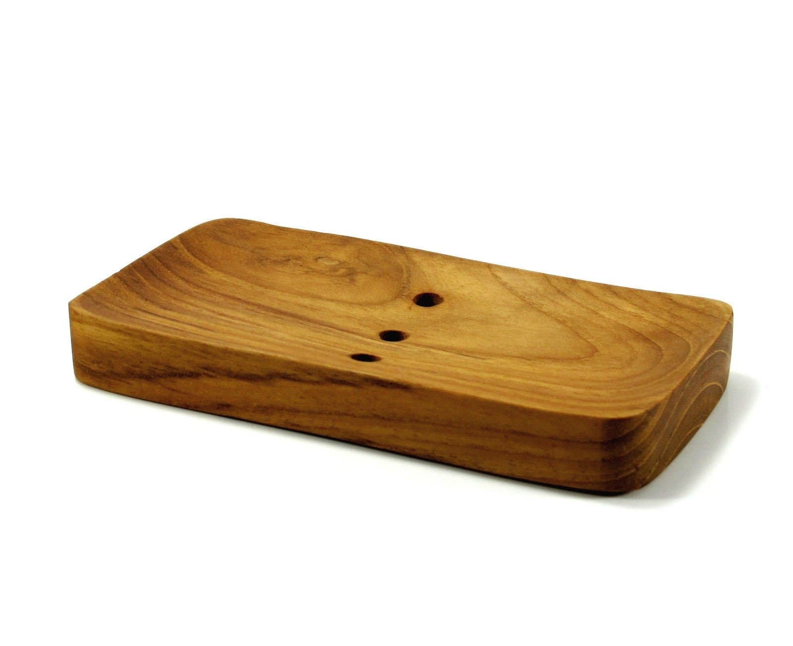 Teak Wood Soap Dish Rectangular Hand Craft Natural Soap Holder