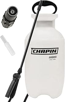Chapin 20002 Pump Sprayer, 2 Gallon, Lawn and Garden, Hand Pressurized, Anti-Clog Filter, Adjustable Spray Nozzle, Spraying Plants, Watering, Weeds, Fertilizer and Pests, Translucent