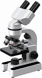 Stereo Microscopes-Biological Educational Microscope for Students,with Phone Clip,Biological Specimen and Fill Light