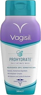 Vagisil ProHydrate Intimate Wash for Daily Feminine Hygiene for Dry & Sensitive Skin with Hyaluronic Acid, 240 ml