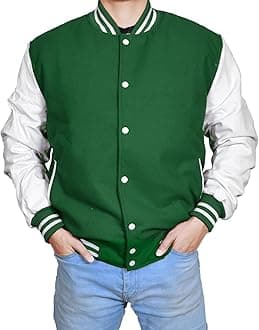 EASTIFIED Mens Hotline Miami Varsity Letterman Fashion Wool Bomber Slim Fit Casual Warm Boys College Baseball Jacket