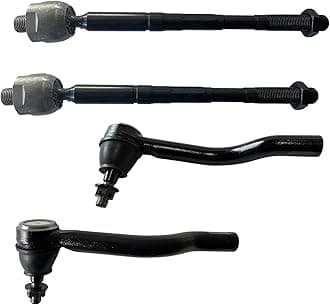 Front Tie Rods FITS for Nissan Pathfinder 2013-2020, for INFINITI QX60 2014-2020 (2016-2017: 3.5L Models), ES801265 ES801266 EV801209 Front Outer and Inner Tie Rod Ends- 4pc Set