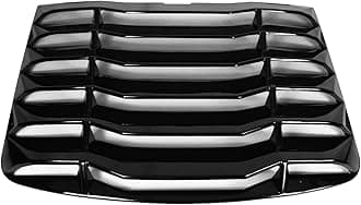 FREEMOTOR802 Rear Window Louver Compatible with 2003-2008 Nissan 350Z Coupe, Gloss Black ABS Plastic Rear Windshield Sun Shade Cover