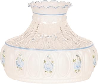 Aladdin Mantle Lamp Co. 10" Diameter Crystal Lampshade - M750 Blue Rose Crystal Shade