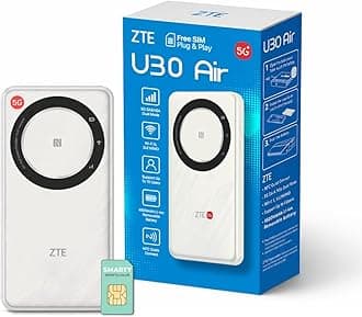 U30AIR 5G Pocket Wi-Fi Router - 5G High Speed Connectivity, Dual Band Wi-Fi, Streaming and Smooth Gaming, Easy Setup, Portable, Supports Multiple Devices
