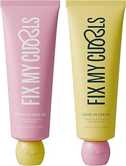 Fix My Curls Protein Styling Duo Curl Leave In Cream & Defining Gel For Curly, Wavy, Dry & Frizzy Hair | Protein Rich | Frizz Control | Hydrating, Lightweight & Silicone-Free Formula (250gm each)