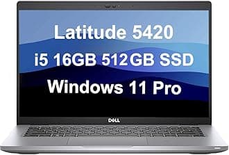Dell Latitude 5420 5000 14" FHD (Intel 4-Core i5-1145G7 vPro, 16GB RAM, 512GB PCIe SSD) Business Laptop, Thunderbolt 4, Wi-Fi 6, Webcam, Win 11 Pro -2023
