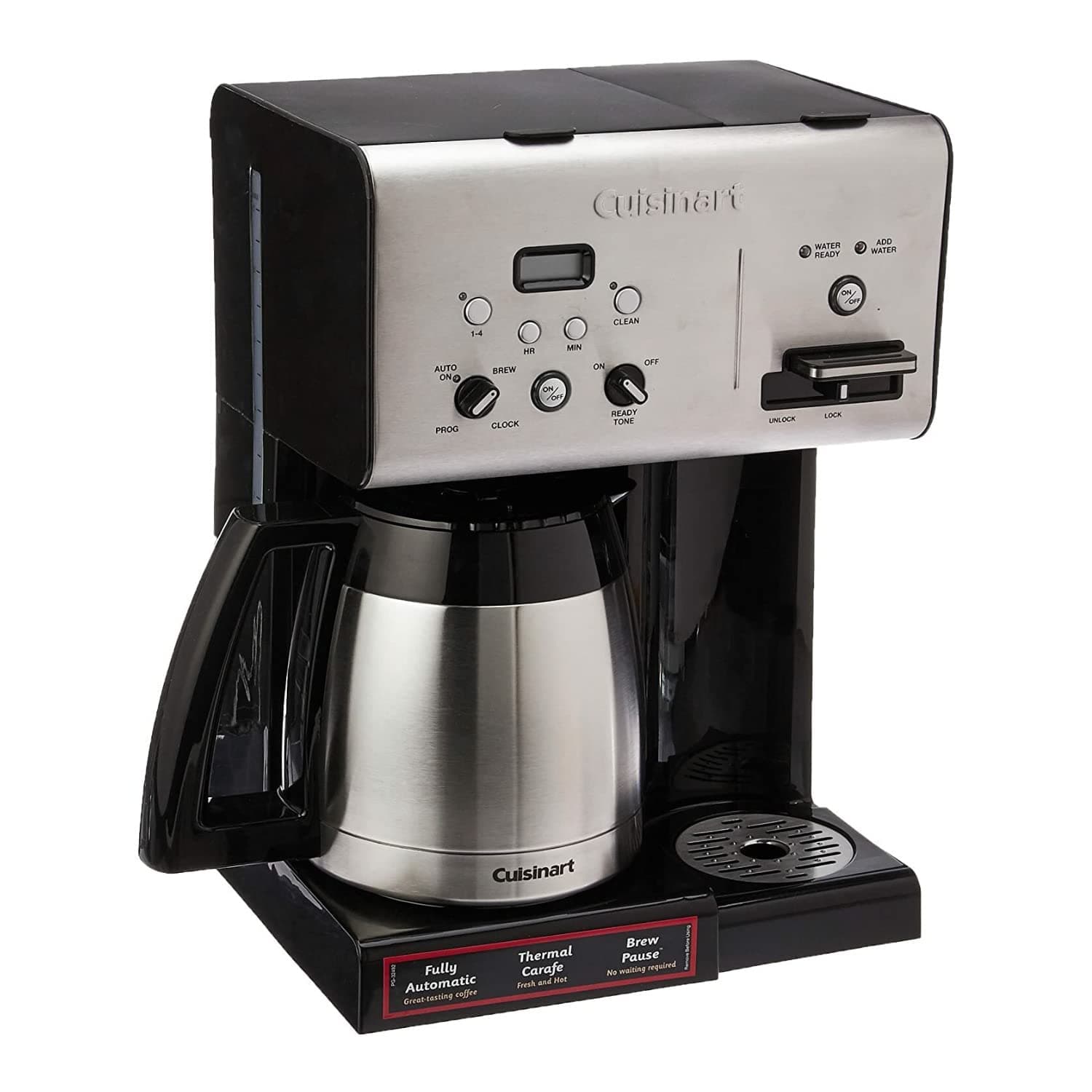 Cuisinart CHW-14 Coffee Plus 10-Cup Thermal Programmable Coffeemaker and Hot Water System, Black
