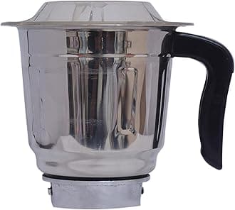 WONDER STAR dry jar for mixer grinders ||mixer grinder with 2 side lock and 4 teeth coupler ||capacity 1000ml ||POLYCARBONATE LID ||for 500 & 750watts mixer grinders