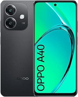A40 Dual Sim Smartphone, 128GB, 6GB RAM, Qualcomm Snapdragon 6s 4G Gen1, 50MP Camera (Sparkle Black)