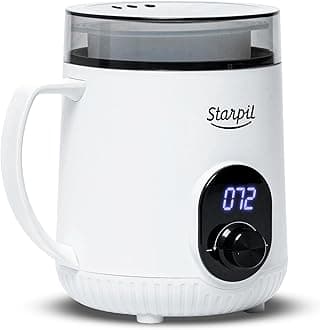 Starpil Wax Warmer - Digital Mini Wax Warmer for Hair Removal 8.4oz / 238g – Best for Hard Wax Beads – Use for Hair Removal – Adjustable Temperature Wax Pot for Facial Hair (White)