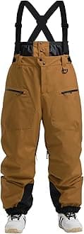 IMPHUT Ski Pants Snowboard Pants for Men, Baggy Snow Pants Insulated Waterproof Windproof, Mens Snow Bibs Overall