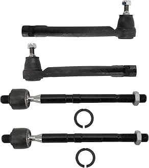 TRQ Front Tie Rod Set Compatible with 2014-2018 Kia Forte 2014-2016 Forte Koup Forte5