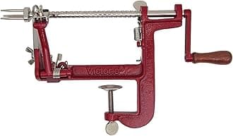 Johnny Apple Peeler VKP1011 Cast Iron Peeler, Red