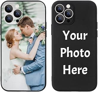 Custom Pictures Phone Case for iPhone 17/16/15 /14/13 /12/11 Pro Max Air Plus Mini, Personalized Phone Cases with Camera Protection and Soft Microfiber Lining, Custom Photo Liquid Silicone Case