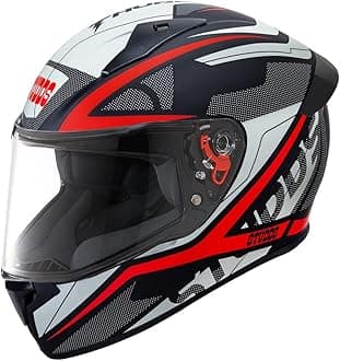 Studds Thunder Full Face Helmet D4 with Clear Visor (Matt Black N2, XL)