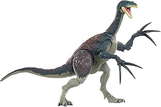 Mattel Jurassic World Hammond Collection Therizinosaurus Children's Figure, Dinosaur Toy, Total Length: Approx. 17.3 inches (44 cm), Ages 8 and up, Green HXP73